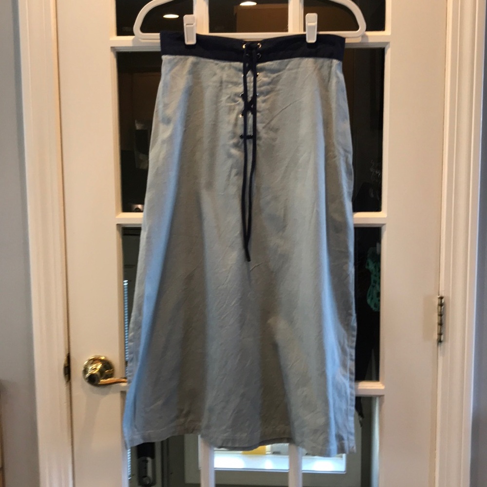Newport News Long Blue Skirt